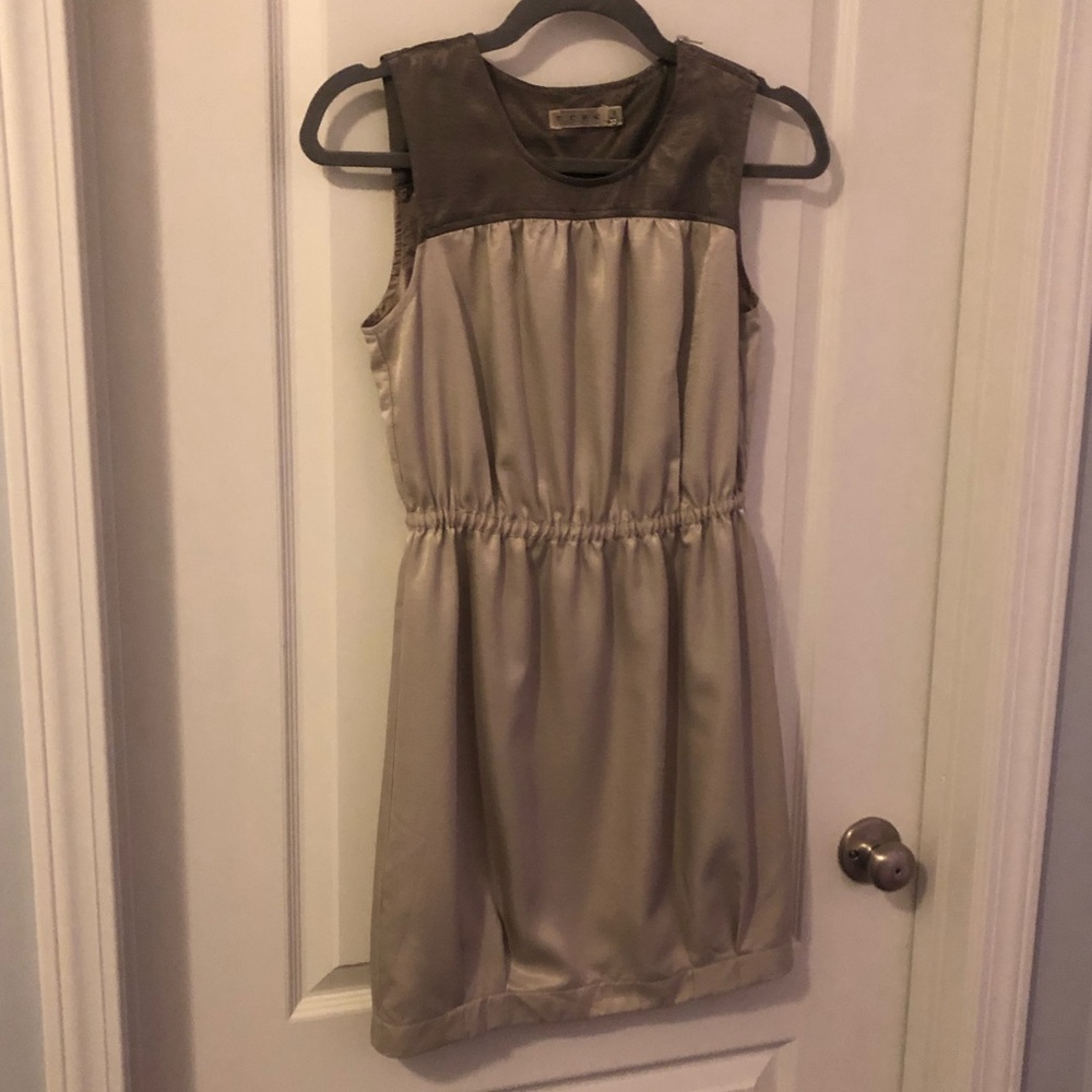 Two Tone Beige Dress